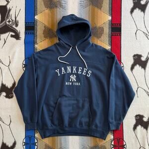 Vintage New York Yankees Lee Sport Embroidered Hoodie Sweatshirt Size 2XL MLB